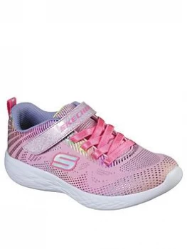 Image of Skechers Girls Go Run 600 Shimmer Speeder Trainers - Pink, Size 11 Younger