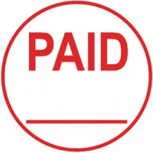 Image of Colop Eos R17 Paid Pre-Inked Circular Stamp C109531PAI