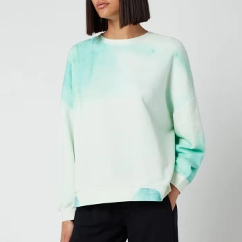 Image of Whistles Womens Tie Dye Sweatshirt - Green/Multi - L