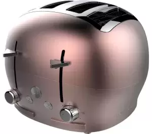 Image of The Funky Appliance Company FT01ROSEGOLD 4 Slice Toaster
