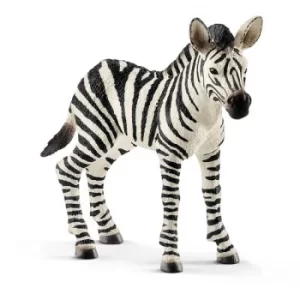 Image of Schleich Wild Life Zebra Foal Toy Figure