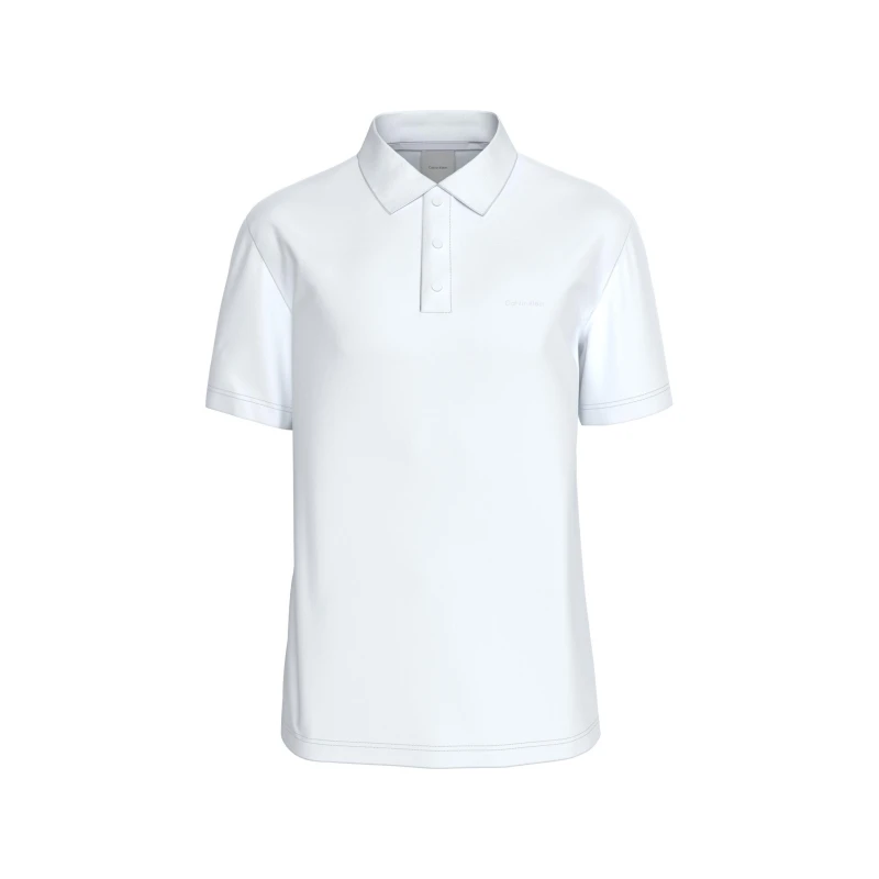 Image of Calvin Klein CK L Interlck Polo Sn63 Bright White male S