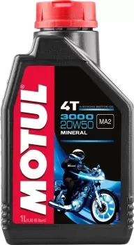 Image of MOTUL 3000 4T 20W50 Motor Oil 1 Liter