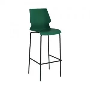 Image of Jemini Uni High Stool 510x595x1115mm GreenGrey KF90522 KF90522
