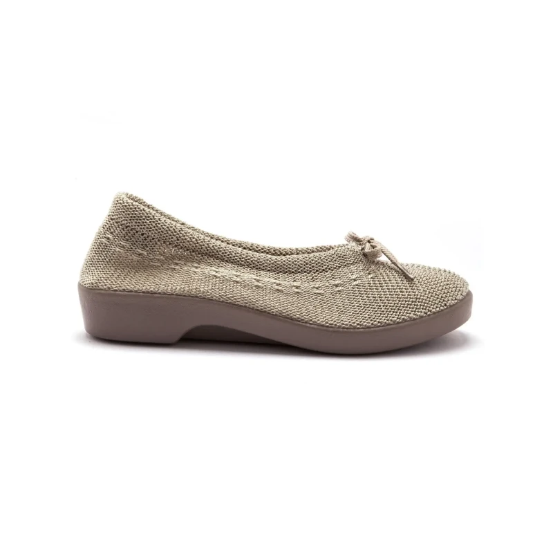 Image of Pediconfort Knitted ballerina shoes For Her Pediconfort Beige Female 40