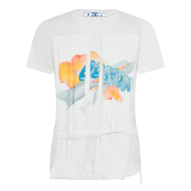 Image of Off White Mens xAW Pnl T-Shirt, Panel White male XS