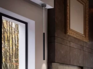 Image of Varas Integrated LED Ceiling Pendant Matt black