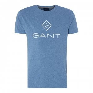 Image of Gant New Logo T-Shirt - Denim 906
