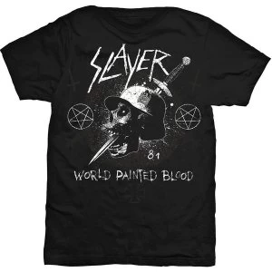 Image of Slayer - Dagger Skull Unisex Medium T-Shirt - Black