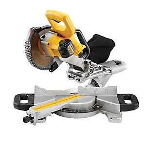 Image of DEWALT DCS365N-XJ 18v Cordless 184mm Sliding Mitre Saw With Blade - Bare