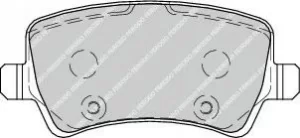 Image of Ferodo FDB4237 Brake Pad Set Rear Axle Premier Car