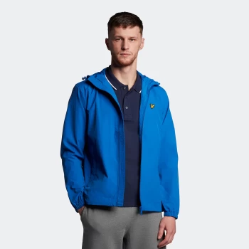 Image of Mens Zip Through Hooded Jacket - Bright Blue - L