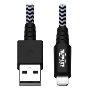 Image of Tripp Lite M100-010-HD Heavy-Duty USB-A to Lightning Sync/Charge Cable MFi Certified - M/M USB 2.0 10 ft. (3.05 m)