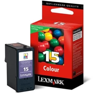Image of Lexmark 15 Tri Colour Ink Cartridge