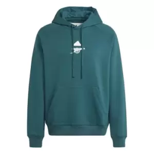 Image of adidas Arsenal Lifestyler Hoodie 2023 2024 Adults - Green