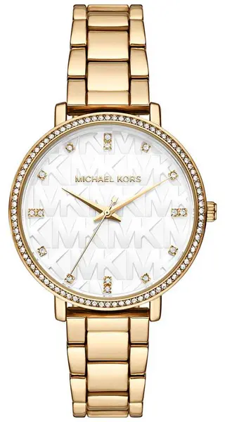 Image of Michael Kors MK4666 Womens Pyper White Stone Set Dial Watch