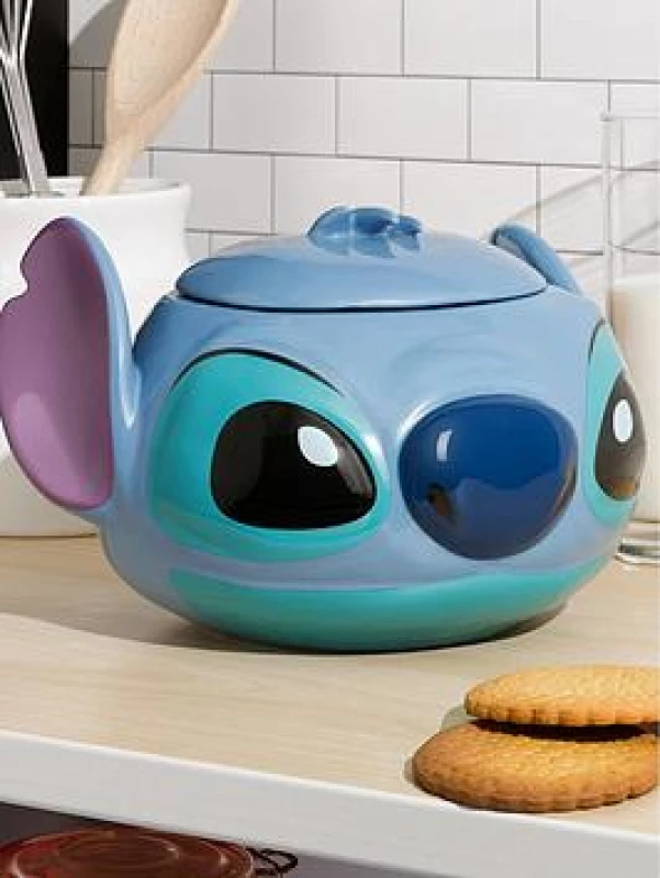 Image of Stitch Shaped Cookie Jar