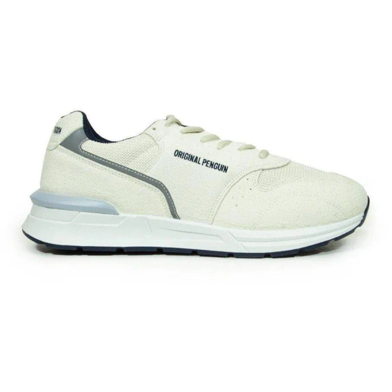 Image of Original Penguin Mens Hustle Court Trainers Off White male 10 (45)