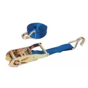 Image of Silverline Ratchet Tie Down Strap J-Hook 3m x 27mm Capacity 1500kg 493651