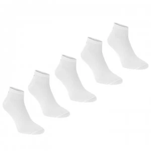 Image of Slazenger 5 Pack Trainers Socks Junior - White