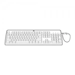 Image of HPE 631344-B21 USB QWERTY English Black keyboard