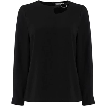 Image of Linea Woven hardwear top - Black