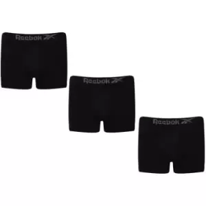 Image of Reebok 3 Pack Dale Trunks Mens - Black