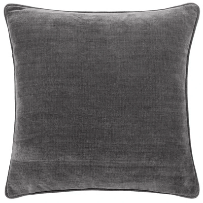 Image of Yard Heavy Chenille Woven Reversible Cushion Charcoal