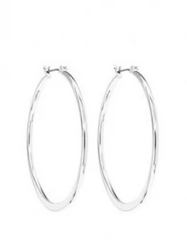 Image of Mood Silver Plated Slice Hoop Earrings