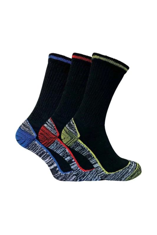 Image of Sock Snob Sock Snob Men / Summer Cotton Bamboo Work Socks in Black Size: 6-11 Black 6-11 Male 5060597070836