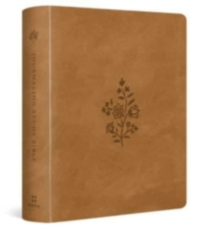 Image of ESV Journaling Study Bible (Trutone Over Board, Nubuck Caramel). Leather / fine binding. By Wayne Grudem, J I Packer, Mark Dever, Dennis E Johnson, An