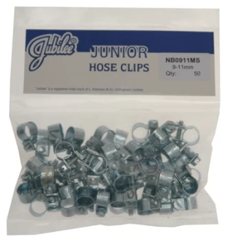 Image of Junior Clips M/S 9-11mm - Pack of 50 NB0911 JUBILEE