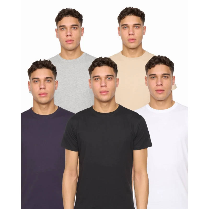 Image of Duck and Cover Frankinz T-Shirt 5pk Assorted - M