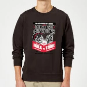 Image of Marvel Thor Ragnarok Champions Poster Sweatshirt - Black