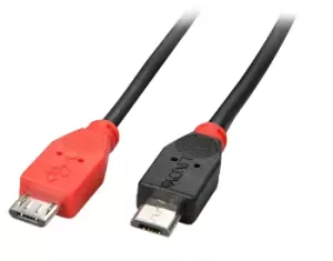 Image of Lindy USB 2.0 Cable Micro-B/ Micro-B OTG, 0.5m