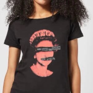 Image of Sex Pistols God Save The Queen Womens T-Shirt - Black - XL