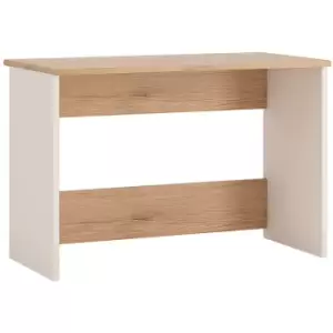 Image of 4kids Desk in Light Oak and White High Gloss - Light Oak and white High Gloss