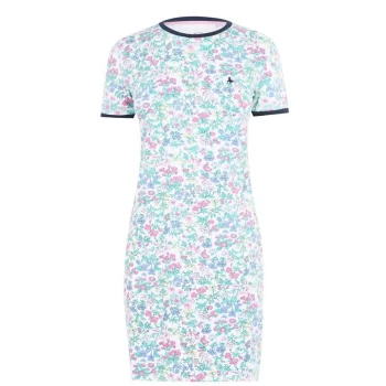 Image of Jack Wills Harlech Ringer Dress - White floral
