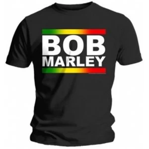 Image of Bob Marley Rasta Band Block T Shirt: Medium
