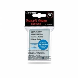 Image of Ultra Pro 50 Board Game Sleeves 41x63mm Mini American 12 Packs
