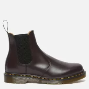 Image of Dr. Martens Mens 2976 Smooth Leather Chelsea Boots - Burgundy - UK 7
