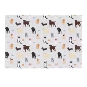Image of Dog Print Plastic Dinner Mat