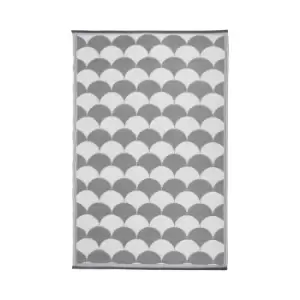 Image of Best for Boots Outdoor Reversible Graphical Garden Carpet - Beige/White