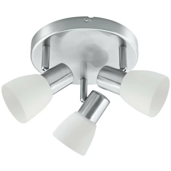 Image of Fan Europe Lighting - Fan Europe SPOT 3 Light Adjustable Spotlight Clusters Nickel 21x13cm
