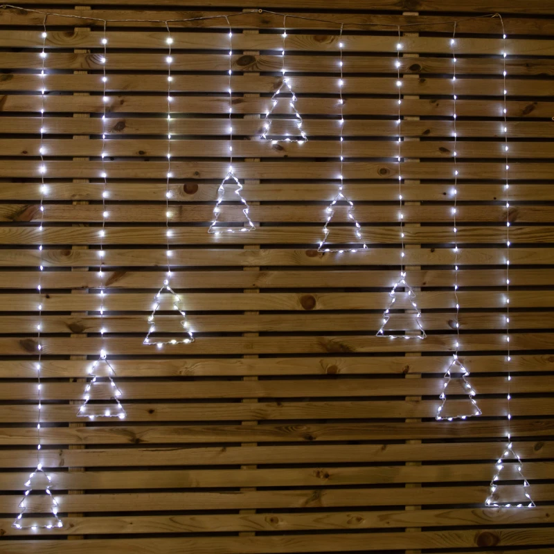 Image of 1.2m x 1.2m FlexiBrights Christmas Tree Curtain Lights with 258 White LEDs