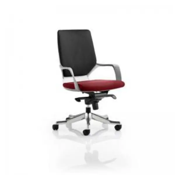 Image of Xenon Executive White Shell Medium Back Bespoke Colour Seat Ginseng DYNKCUP0622