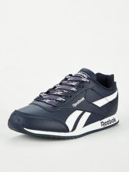 Image of Reebok Royal Classic Jogger 2 Junior Trainers - Navy/White