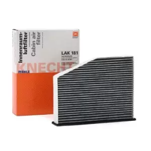 Image of MAHLE Original Pollen filter LAK 181 Filter, interior air,Cabin filter VW,AUDI,SKODA,Golf V Schragheck (1K1),TOURAN (1T1, 1T2),Passat Variant (3C5)