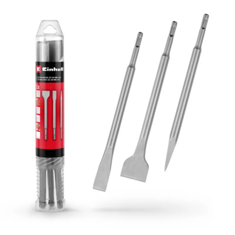 Image of Einhell 3 Piece SDS Plus Chisel Set 49247200