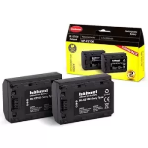 Image of Hahnel HL-XZ100 Battery (Sony NP-FZ100) - Twin Pack